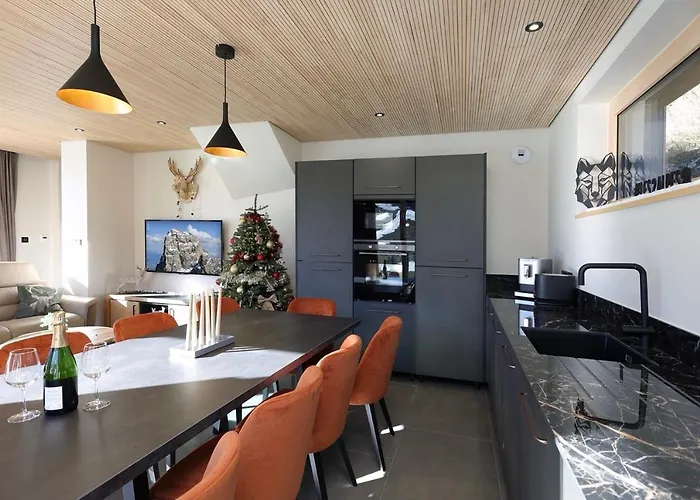 Chalet Horizon Blanc - Vue Exceptionnelle -sauna Extérieur -5 étoiles