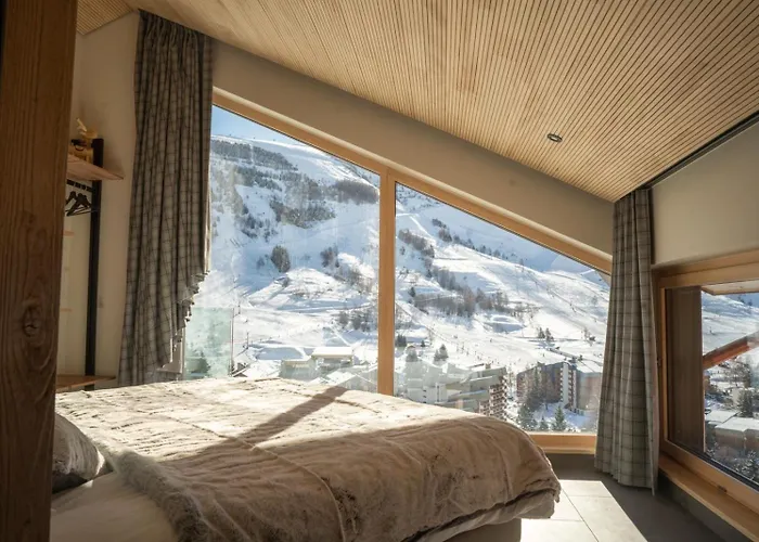 Horizon Blanc - Vue Exceptionnelle -sauna Extérieur -5 étoiles Les Deux Alpes