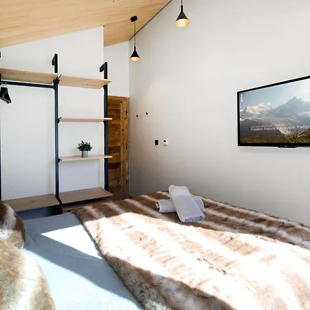 Domek alpejski Horizon Blanc - Vue Exceptionnelle -sauna Exterieur -5 Etoiles *