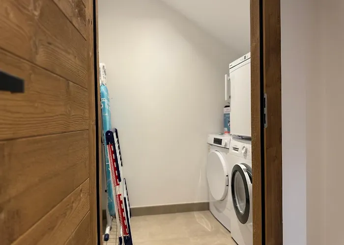 Domek alpejski Horizon Blanc - Vue Exceptionnelle Loup Blanc -sauna Exterieur Ours Des Glaces -5 Etoiles